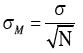 Standard Error of the Mean Standard Error of the Mean