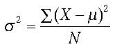 Statistical Variance Calculation Population Statistical Variance Calculation Population